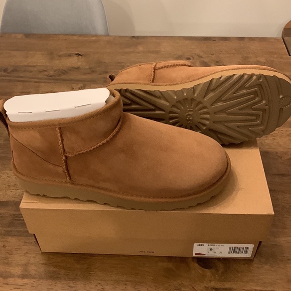 UGG Classic Ultra Mini
Boots Chestnut 
Women's ships today - Picture 12 of 12